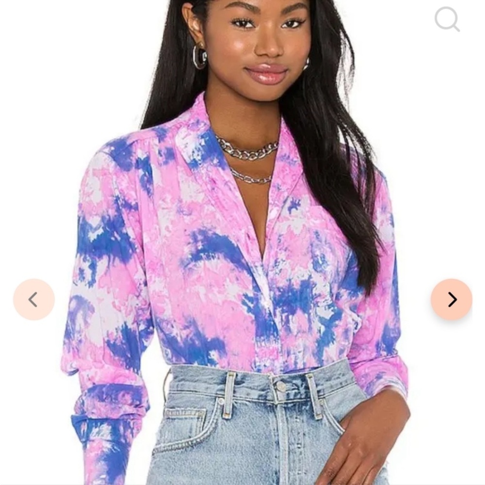 Revolve Cali Dreaming Ace Shirt In GummieTie Dye xs